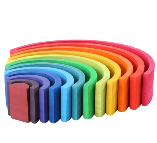 Wooden Rainbow Stacker