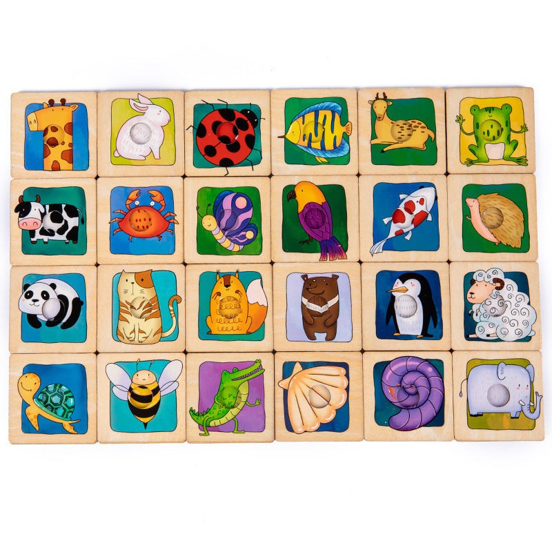 Animal Matching Puzzle Cards