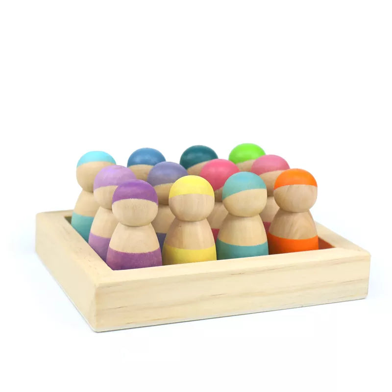 Wooden peg dolls