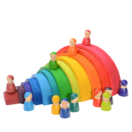 Wooden Rainbow Stacker