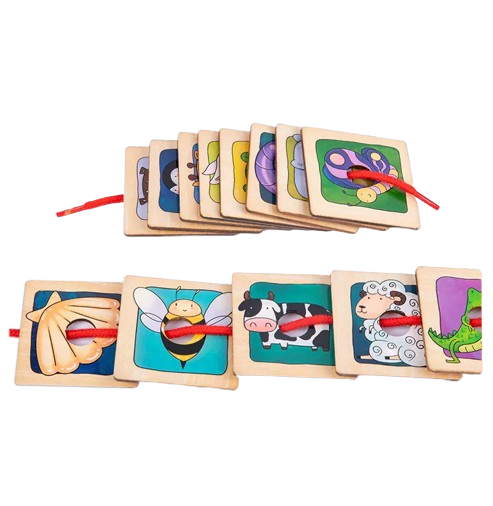 Animal Matching Puzzle Cards