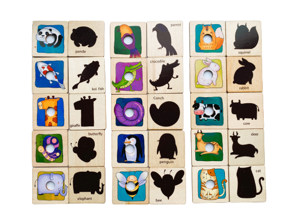 Animal Matching Puzzle Cards