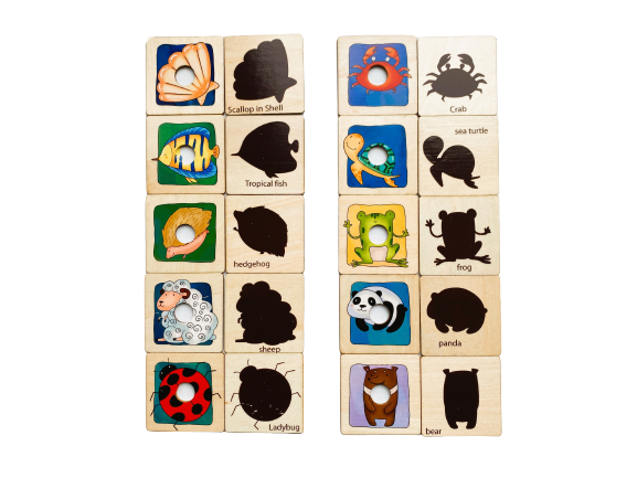 Animal Matching Puzzle Cards