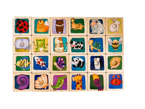 Animal Matching Puzzle Cards